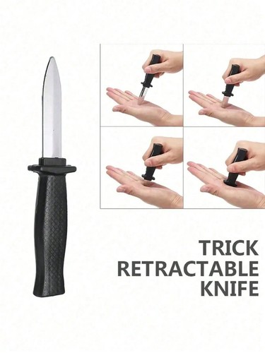 Retractable fake knife - retractable,