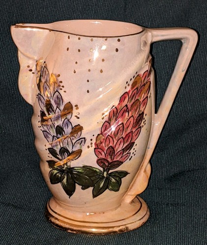 Art deco lustre glazed jug - glazed,