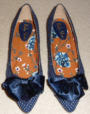 Womens Ruby Shoo Navy & White