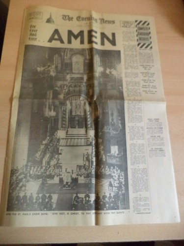 Old vintage orig newspaper - vintage,