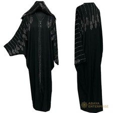 Black Batwing Abaya Farasha