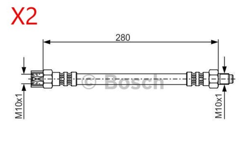 Bosch brake hose fits - bosch, 2x