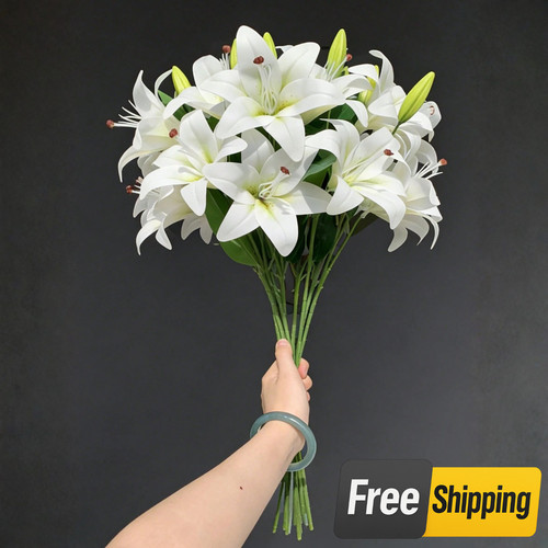68cm long artificial lily - long,