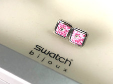 SWATCH BIJOUX  -  JEP004-U  Flowercage Earrings  -  NEW!  VERY RARE!