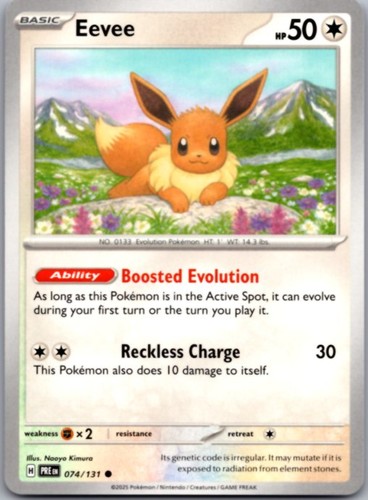 Eevee 074 131 common - common, prismatic