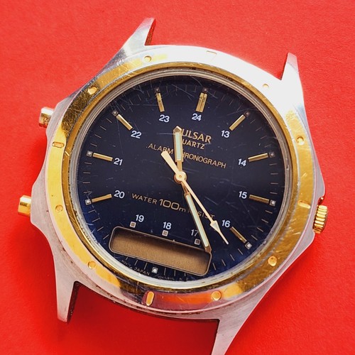 Pulsar alarm chronograph watch - alarm,
