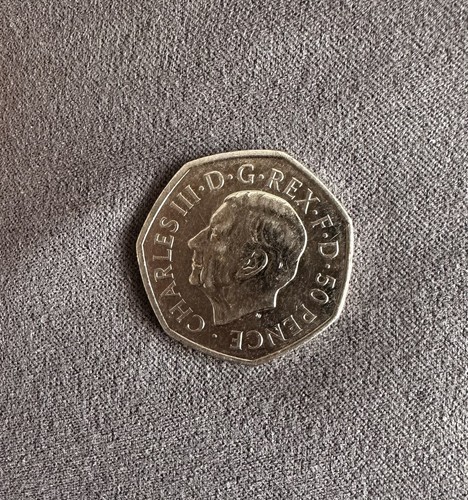King charles the 3rd 50p - 3rd, coin