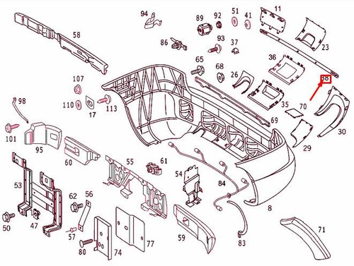 Mercedes benz w163 rear - mercedes,