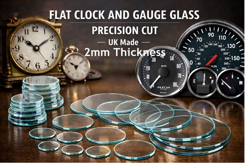 Clock taco gauge - clock, glass