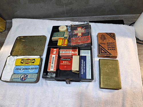 Vintage first aid box cycle - aid,