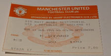 TICKET STUB-MANCHESTER UNITED