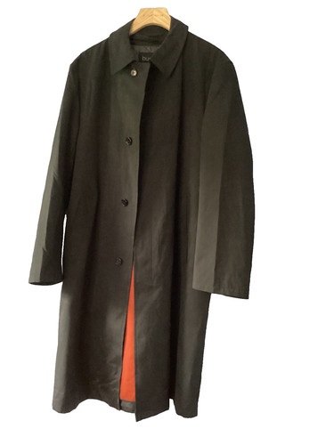 Bugatti mens overcoat black - bugatti,