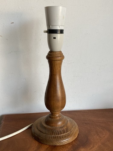 Vintage wooden lamp base - vintage,