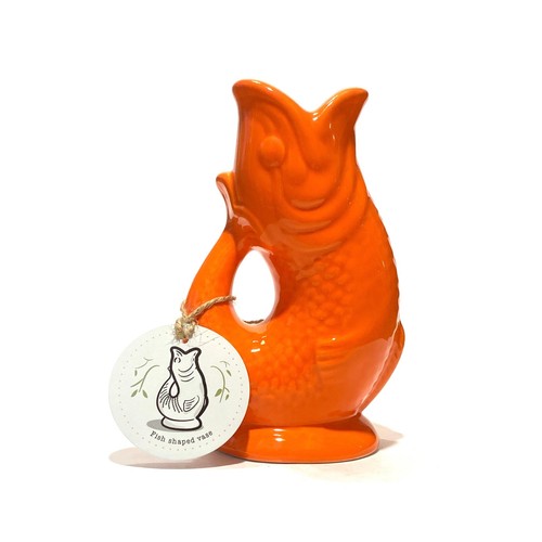 Fish shaped ceramic vase - fish-shaped,