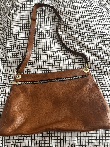 Borse pelle brown pebbled - borse,