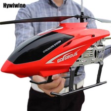 Kids RC Helicopter Remote Control Durable Large Plane Toy Drone Outdoor Aircraft