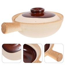  Ceramic Stock Pot With Lid Terracotta Pan Stew Pots Cooking Casserole Dishes