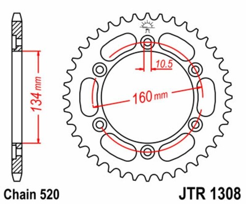 Steel crown step 520 teeth - crown,