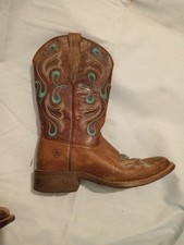 Ariat Whimsy Boots Womens Size US 5.5 M Fiddle Brown Western Cowgirl Mid Calf