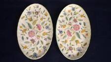 MINTON HADDON HALL SMALL OVAL SHAPED PLATES x 2 - EXCELLENT - 1st QUAL