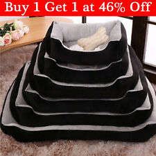 Dog Bed Cat Beds Soft Washable Fleece Puppy Cushion Warm Pet Basket Large Dog
