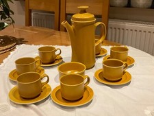 Beautiful Vintage Alfred Meakin Coffee Set in Mustard