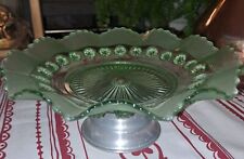 Vintage Art Deco Green Glass