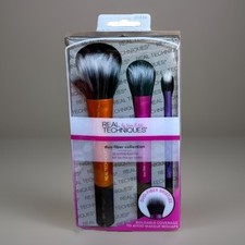 Real Techniques 3pc Duo-Fibre Collection Makeup Brush Set Multi Brush Set