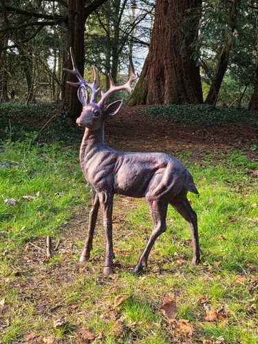 Garden stag ornaments large - -,
