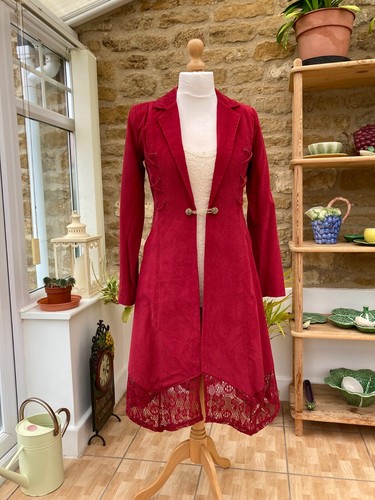 Women red velvet cord - red,