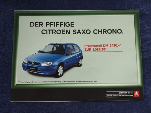 Citroen saxo chrono brochure - citroen,