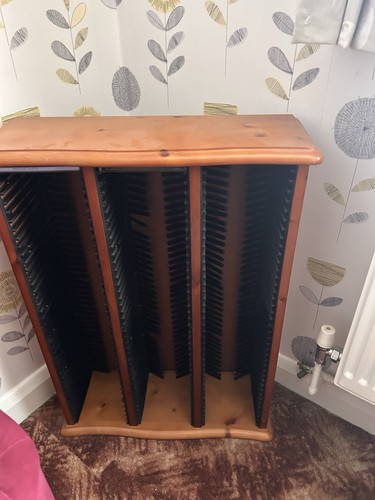 Pine wood storage tower - pine, cd