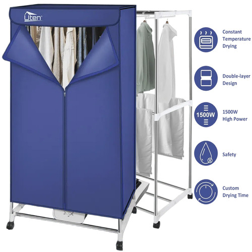 Electric clothes dryer heated - clothes,