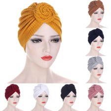 Mesdames Turban Bonnet Cotton Top Knot Inner Hijab Caps Twist Headwap Head /