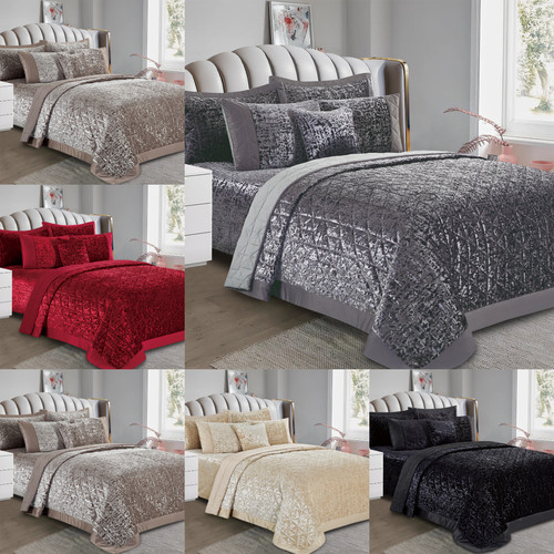 Piece luxury quilted crushed - luxury,