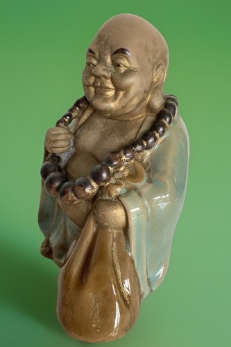 Vintage mudman buddha figure - vintage,