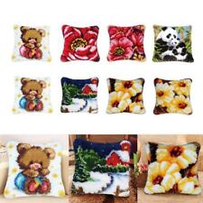 DIY Cushion Latch Hook Kit Rug Making Crafts for Adults and Beginners, 17 inch -