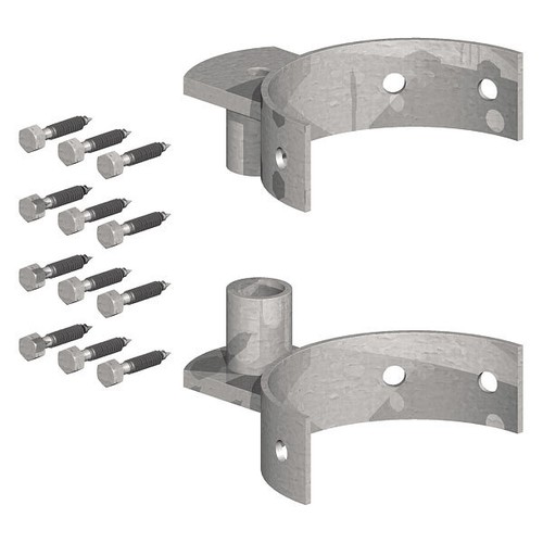 Birkdale half round metal gate - half,