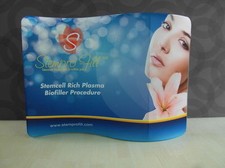 Serpentine Tension Fabric Display stand Exhibition stand with printed graphic