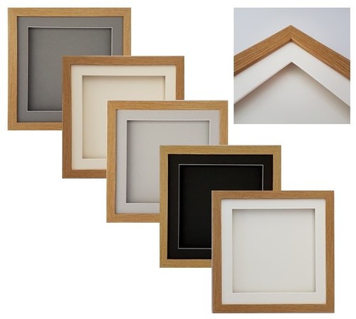 Box oak square picture - 3d,