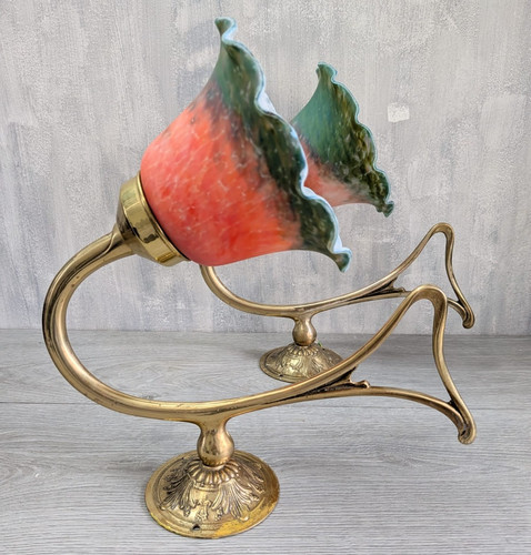 Vintage brass wall sconces - brass,