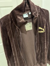 PUMA Velour Brown Tracksuit