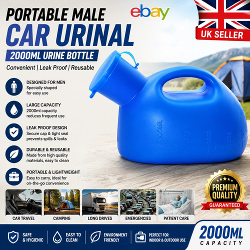 2000ml portable male - 2000ml,