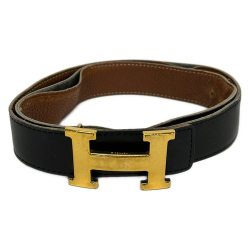 Hermes belt black gold - h,