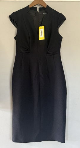 Karen millen black midi pencil - black,