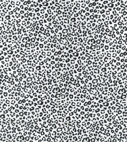 White leopard cotton - white,