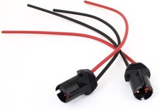 2x 501 W5W T10 BULB HOLDER  SOCKET PRE WIRED LED HALOGEN LAMP HARD PLASTIC GRIP