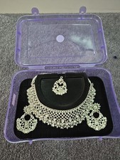 Indian/Pakistani Asian Punjabi Traditional Style Choker Set With Earring Tikka
