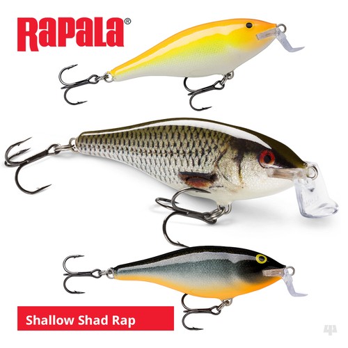 Rapala shallow shad rap lures - shad,