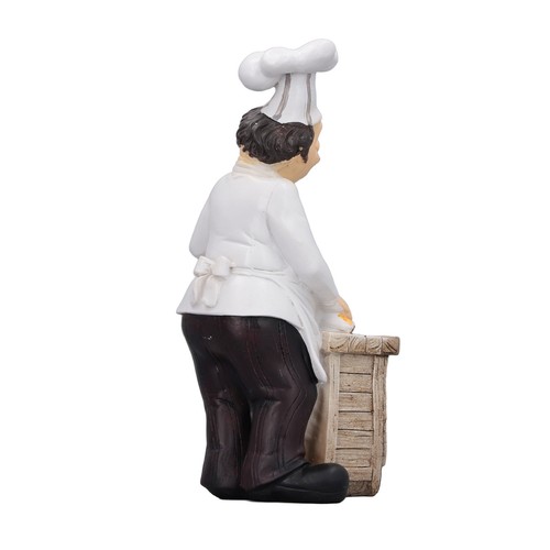 Resin chef statue restaurant - resin,
